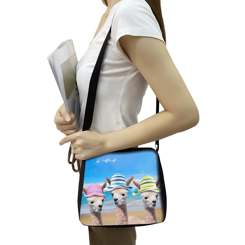 Alpaca Chain Crossbody Bag Cartoon Animal Handbag