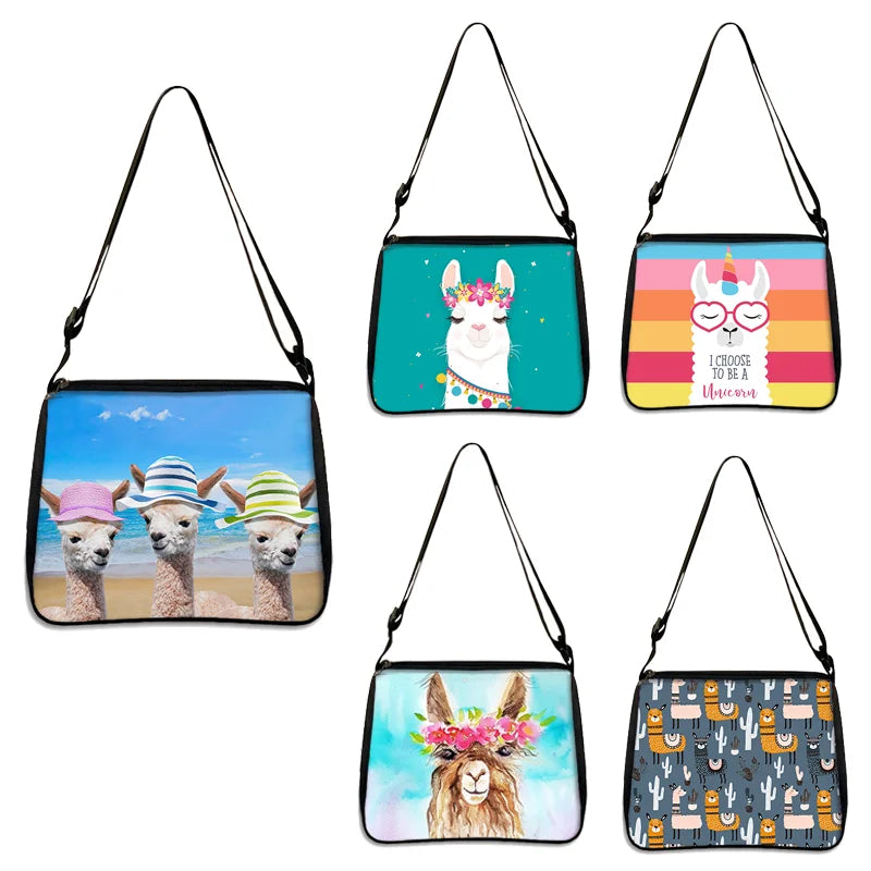 Alpaca Chain Crossbody Bag Cartoon Animal Handbag