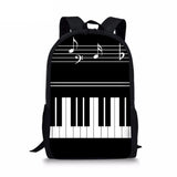Music Note Print School Bag for Teenager Girls Back Pack Kids Backpack
