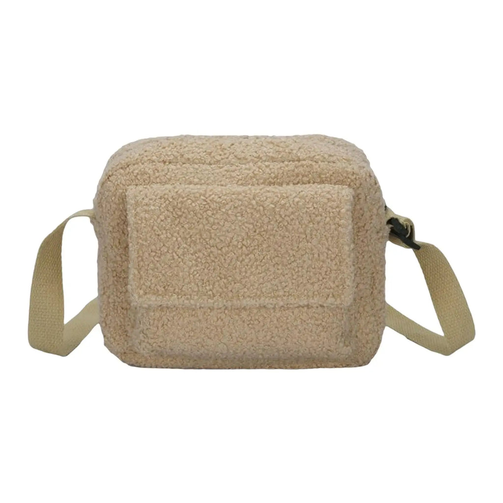 Plush Shoulder Bag for Work