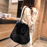 Cartoon Rabbit Ear Tail Crossbody Bag Women Shoulder Bag
