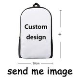 3D Husky Wolf School Bag for Teens Boys Girls