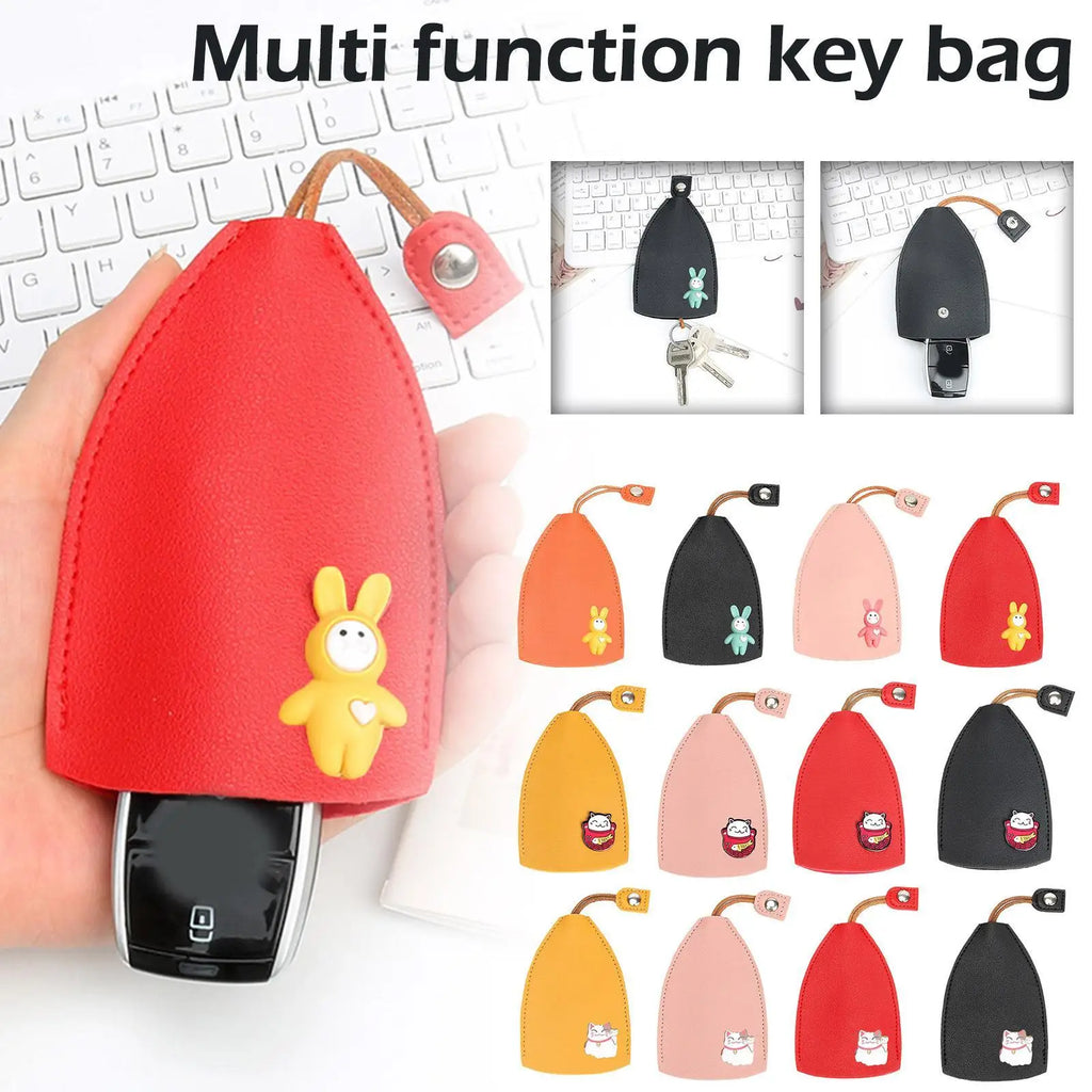 Cartoon Animals Key Case PU Leather Key Wallets