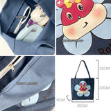 Rabbit Canvas Bags for Women Large Capacity Cotton Cloth Shoulder Bags