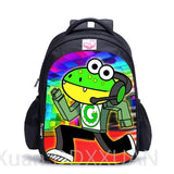Rainbow Girls School Bag Casual Backpack Cartoon Book Packbags