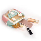 Transparent Women Nylon Backpacks PVC Female School Bag for teenage girls