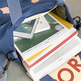 Large Capacity Tote Bags Canvas Shoulder Bags Girls Student School Book Bag