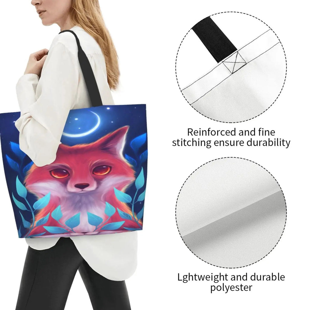 Moon Elf Print Large Capacity Shoulder Bag Customizable