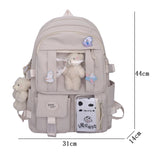 Women Large Capacity Backpack Waterproof Nylon Female Schoolbag