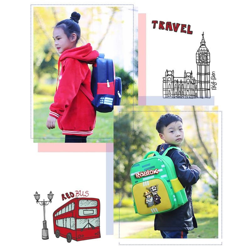 Cartoon Waterproof Backpack for Kids School Bags Orthopedic Boys Girls Mochila