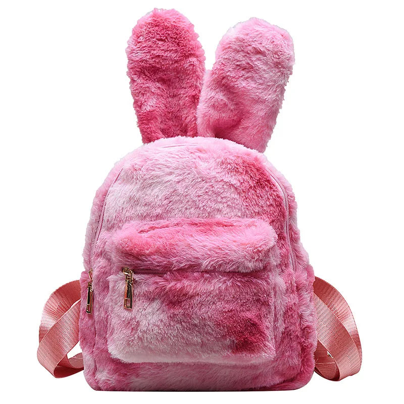Cute Bunny Plush Backpack with Rabbit Ears