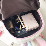 Cute Bunny Plush Backpack with Rabbit Ears