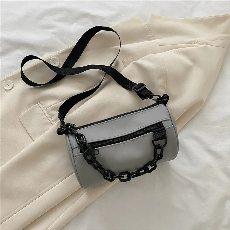 Solid Chain Shoulder Bags Vintage Messenger Bags