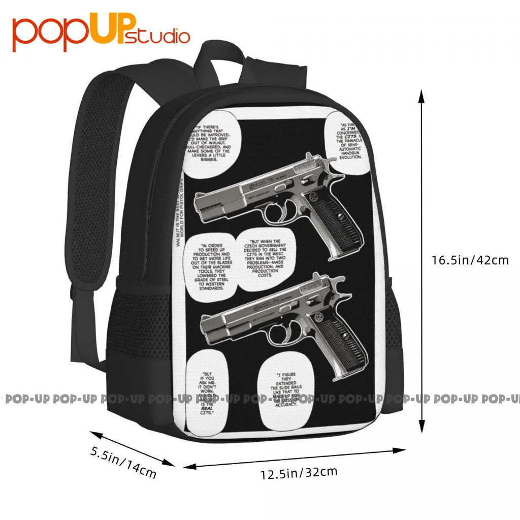 CZ Gunsmith Cats Anime Backpack Large Capacity Travel Art Print Sports Bag