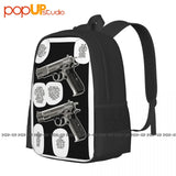 CZ Gunsmith Cats Anime Backpack Large Capacity Travel Art Print Sports Bag