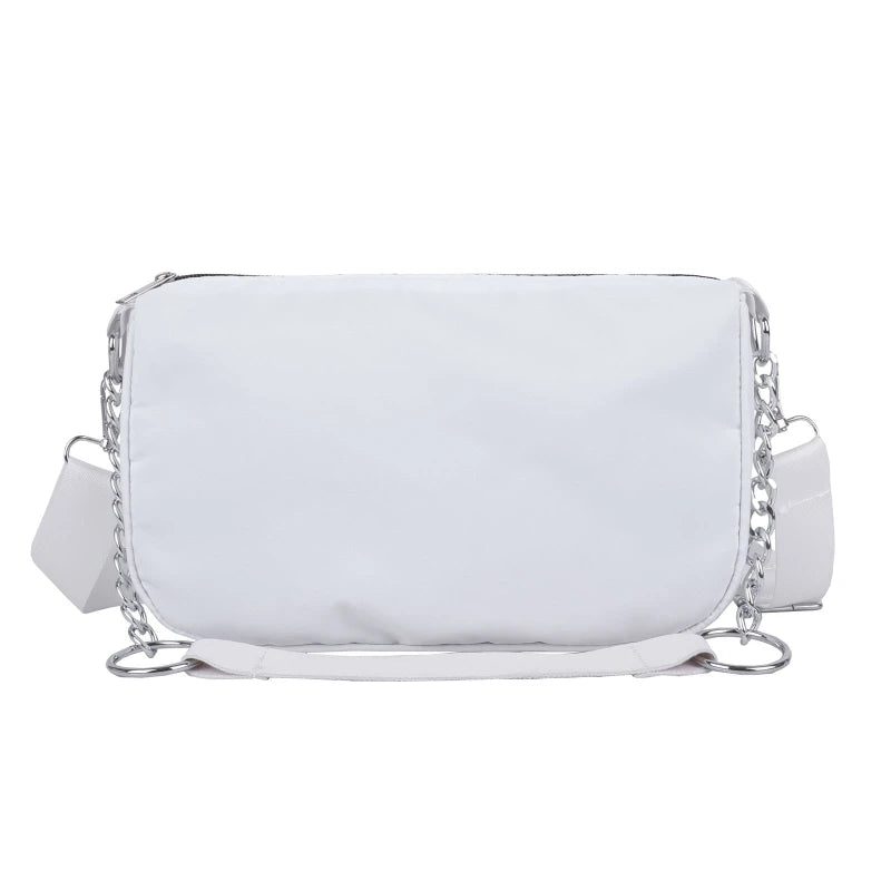 D0LF Nylon Crossbody Bag with Zipper Storage Pouch
