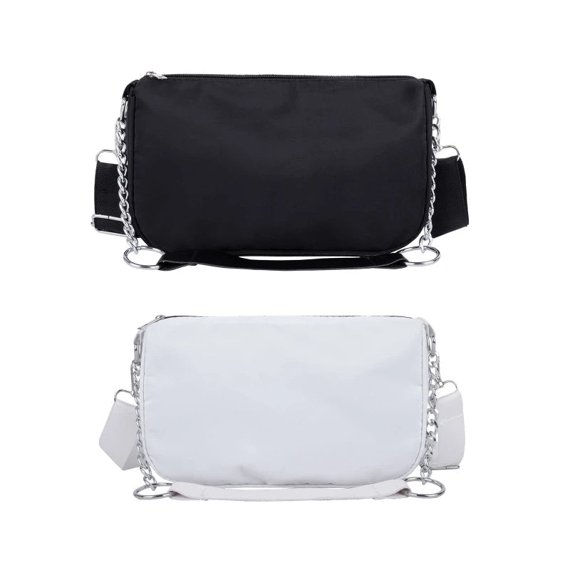 D0LF Nylon Crossbody Bag with Zipper Storage Pouch