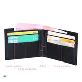D0UD Men's RFID Blocking Carbon Fiber Bifold Wallet
