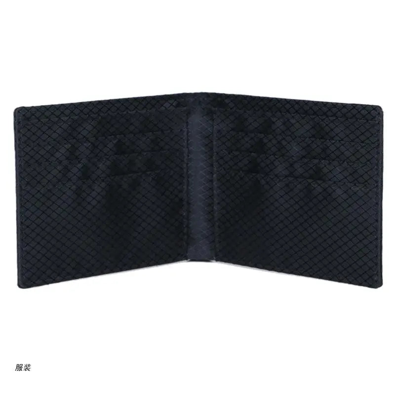 D0UD Men's RFID Blocking Carbon Fiber Bifold Wallet