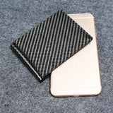 D0UD Men's RFID Blocking Carbon Fiber Bifold Wallet