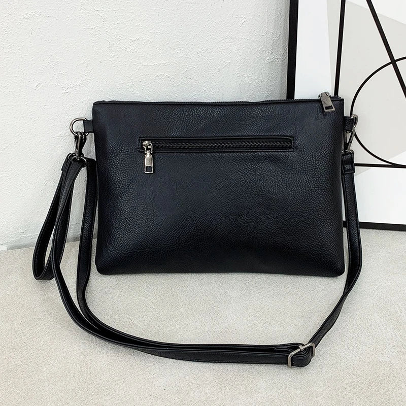 Skull Clutch Bag Ghost Head Shoulder Bag Punk Retro Wrist Bag