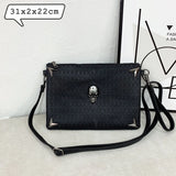 Skull Clutch Bag Ghost Head Shoulder Bag Punk Retro Wrist Bag