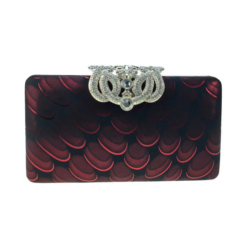 DAIWEI Women's Evening Clutch with Diamonds