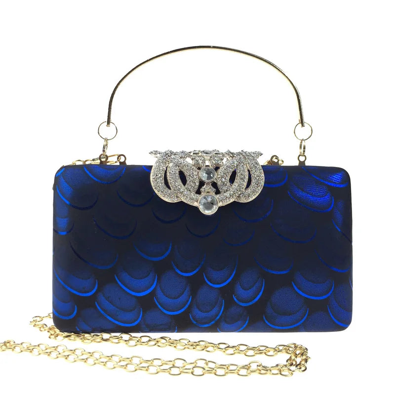 DAIWEI Women's Evening Clutch with Diamonds