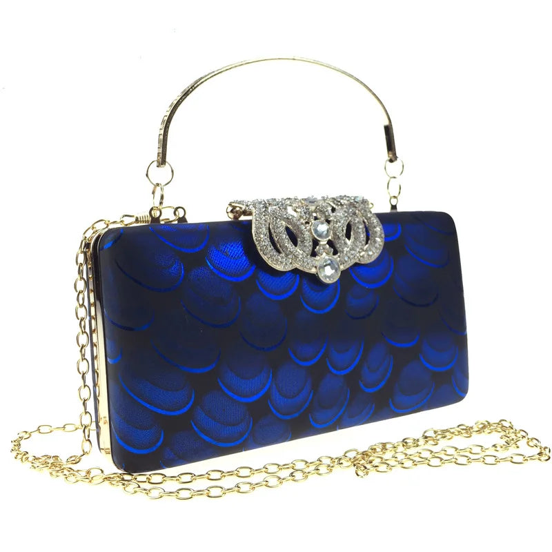 DAIWEI Women's Evening Clutch with Diamonds