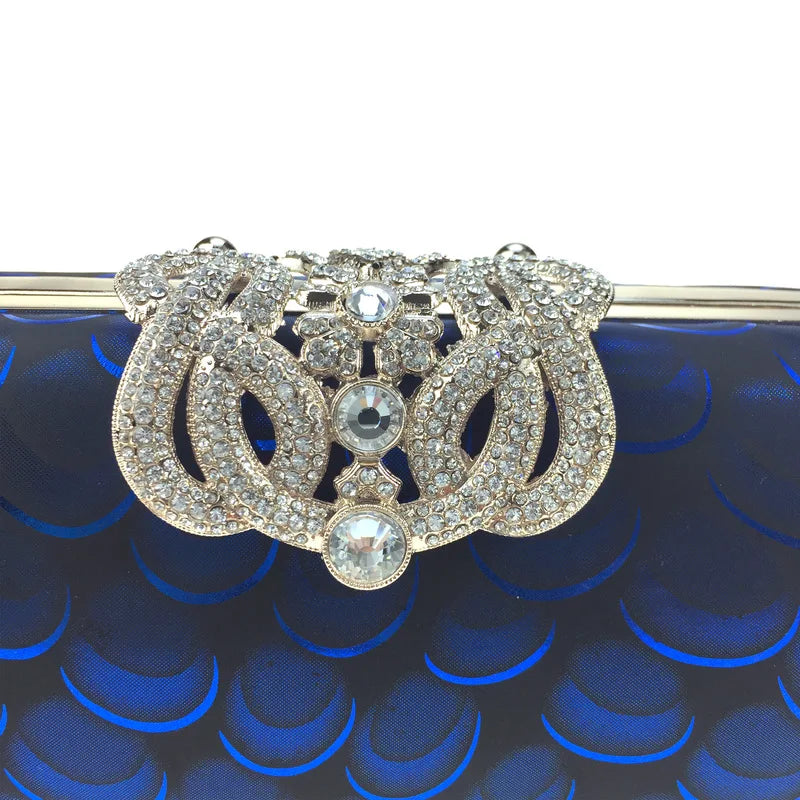 DAIWEI Women's Evening Clutch with Diamonds
