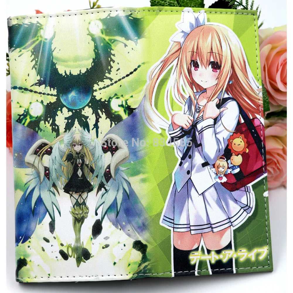 DATE A LIVE Anime Leather Purse Mayuri Clutch Wallet with Hasp