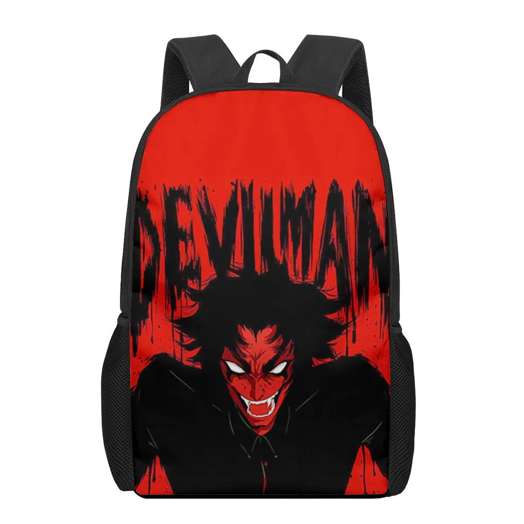 DEVILMAN crybaby Print School Bags for Boys Girls Backpacks Kids Book Bag