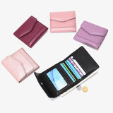 Women's Mini Leather Short Wallet Lovely Small Purse