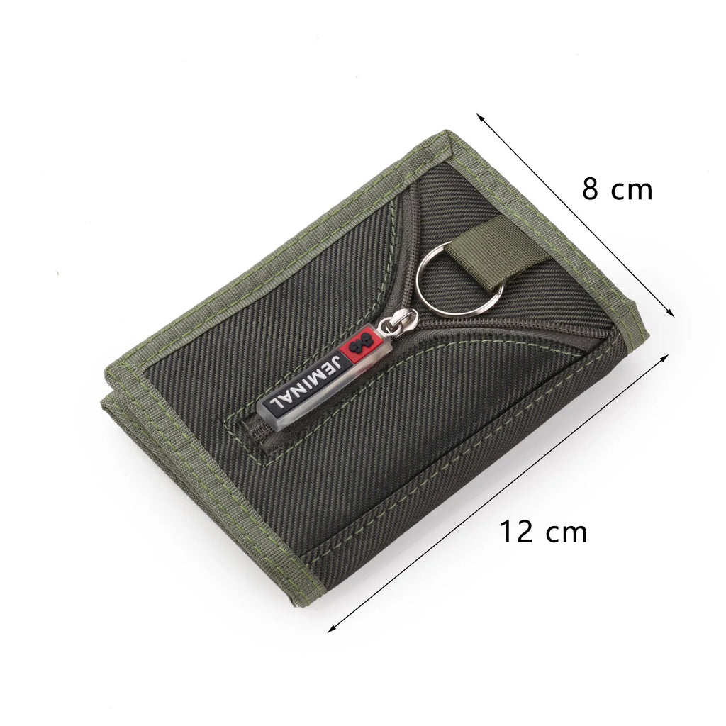 Canvas Wallets Money Purse Bags Men Women Slim Thin Zipper Mini Wallet