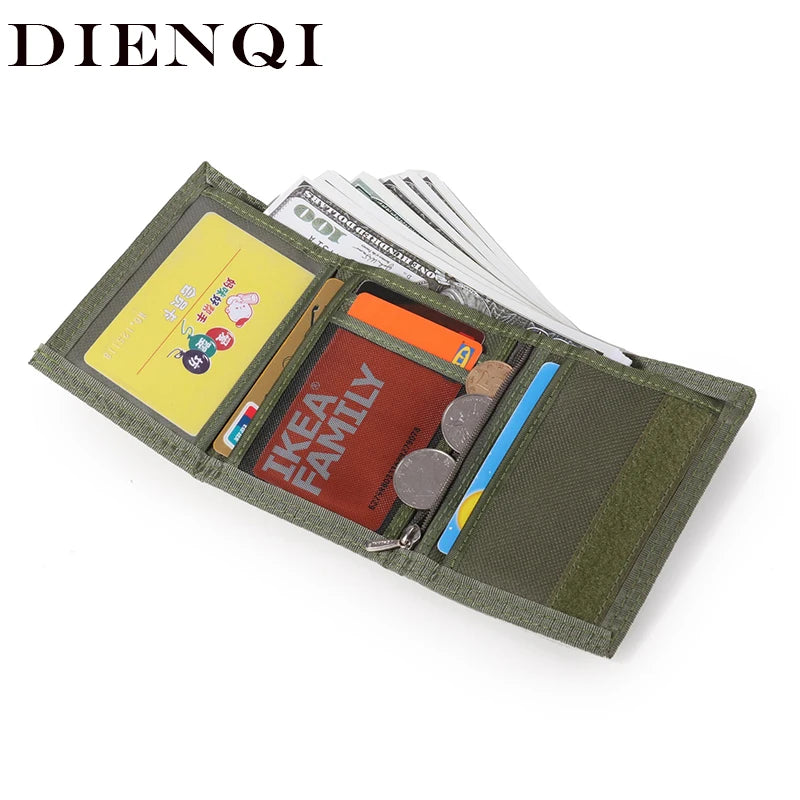 Canvas Wallets Money Purse Bags Men Women Slim Thin Zipper Mini Wallet