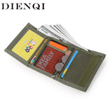 Canvas Wallets Money Purse Bags Men Women Slim Thin Zipper Mini Wallet
