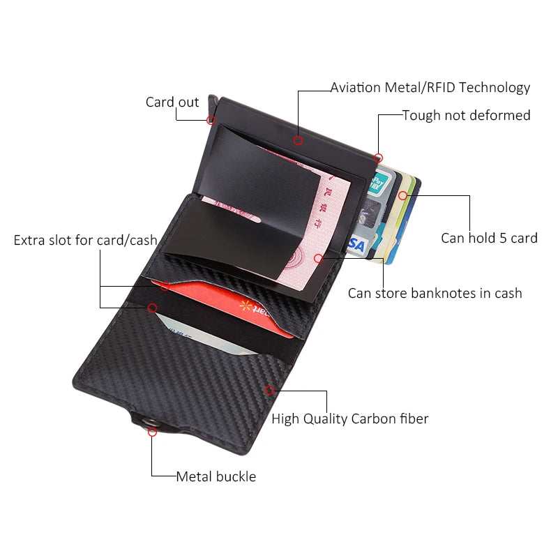 Thin Short Zipper Men's Wallet Small Money Bag
