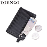 Thin Short Zipper Men's Wallet Small Money Bag