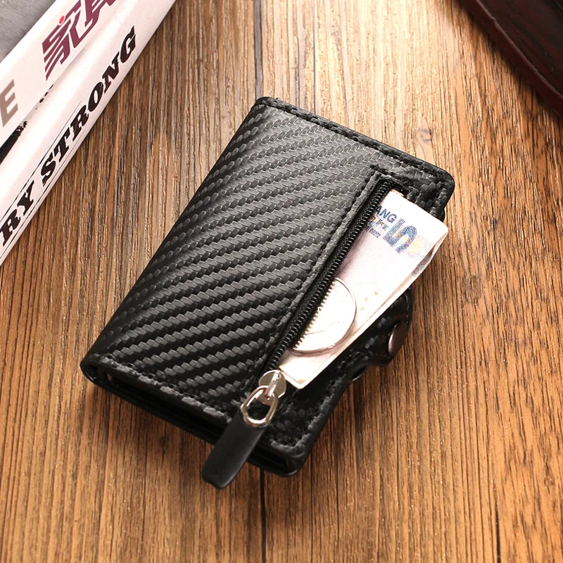 Thin Short Zipper Men's Wallet Small Money Bag