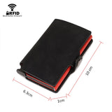 RFID Metal Ultrathin Business Card Holder Cash Pocket Money Bag Wallet