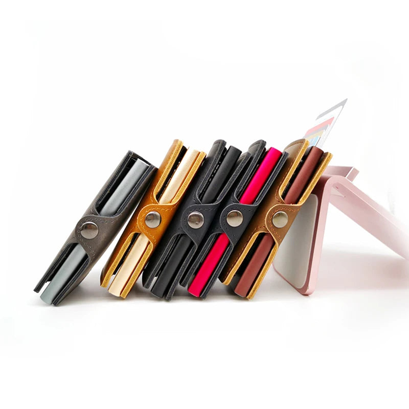 RFID Metal Ultrathin Business Card Holder Cash Pocket Money Bag Wallet