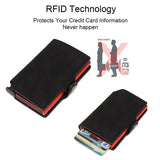RFID Metal Ultrathin Business Card Holder Cash Pocket Money Bag Wallet
