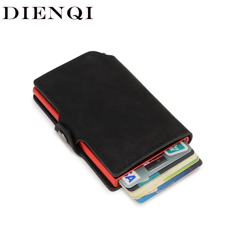 RFID Metal Ultrathin Business Card Holder Cash Pocket Money Bag Wallet