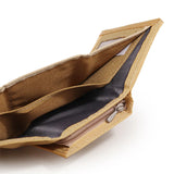 RFID Canvas Men Wallets Slim Thin Wallet Zipper Money Bag