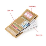 RFID Canvas Men Wallets Slim Thin Wallet Zipper Money Bag