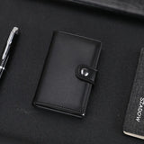 RFID Pull-out CardHolder Men Wallets Slim Metal Wallet Male Vintage Smart Purse