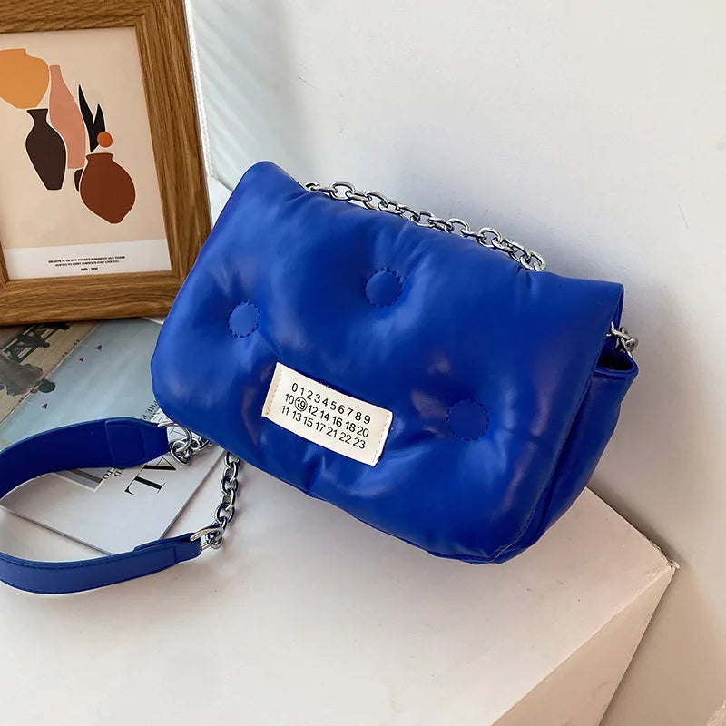 Famous Women Bags PU Chain Crossbody Bags Ladies Shoulder Bag