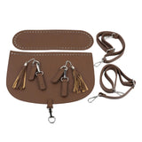 DIY PU Bag Knitting Set Cover Shoulder Strap Crochet Bag Purse Making