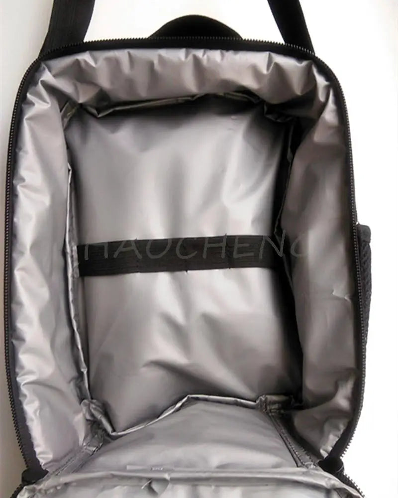 Insulated Thermal Lunch Carry Bag Portable School Picnic Cooler Canvas Handbag