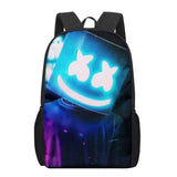 DJ Marshmello 3D Print Kids Backpack Schoolbags For Boys Girls